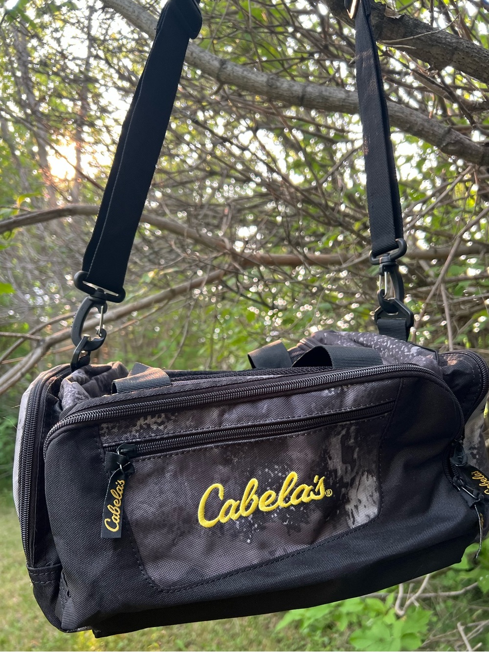 Cabela's Catch All Gear Bag, Weather Resistant Camo, Fishing Hunting Bag